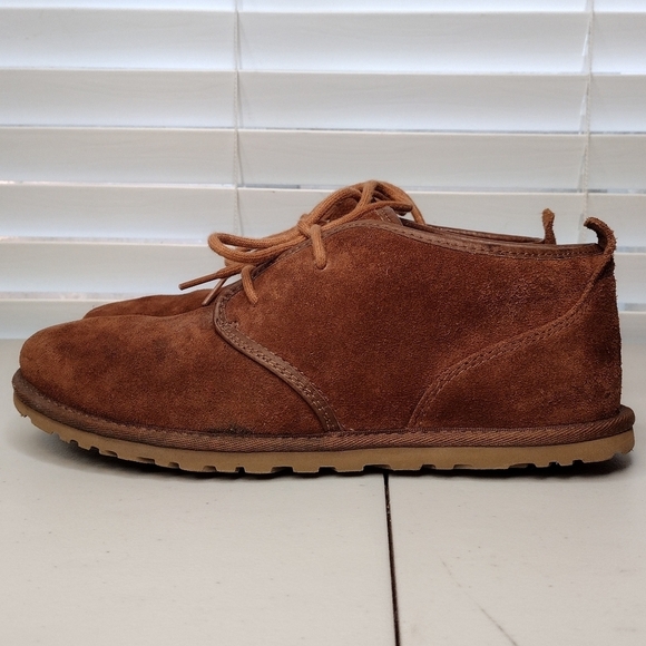 UGG Maksim Men\'s Brown Suede Business Casual Lace Up Ankle Chukka Boots Sz 7